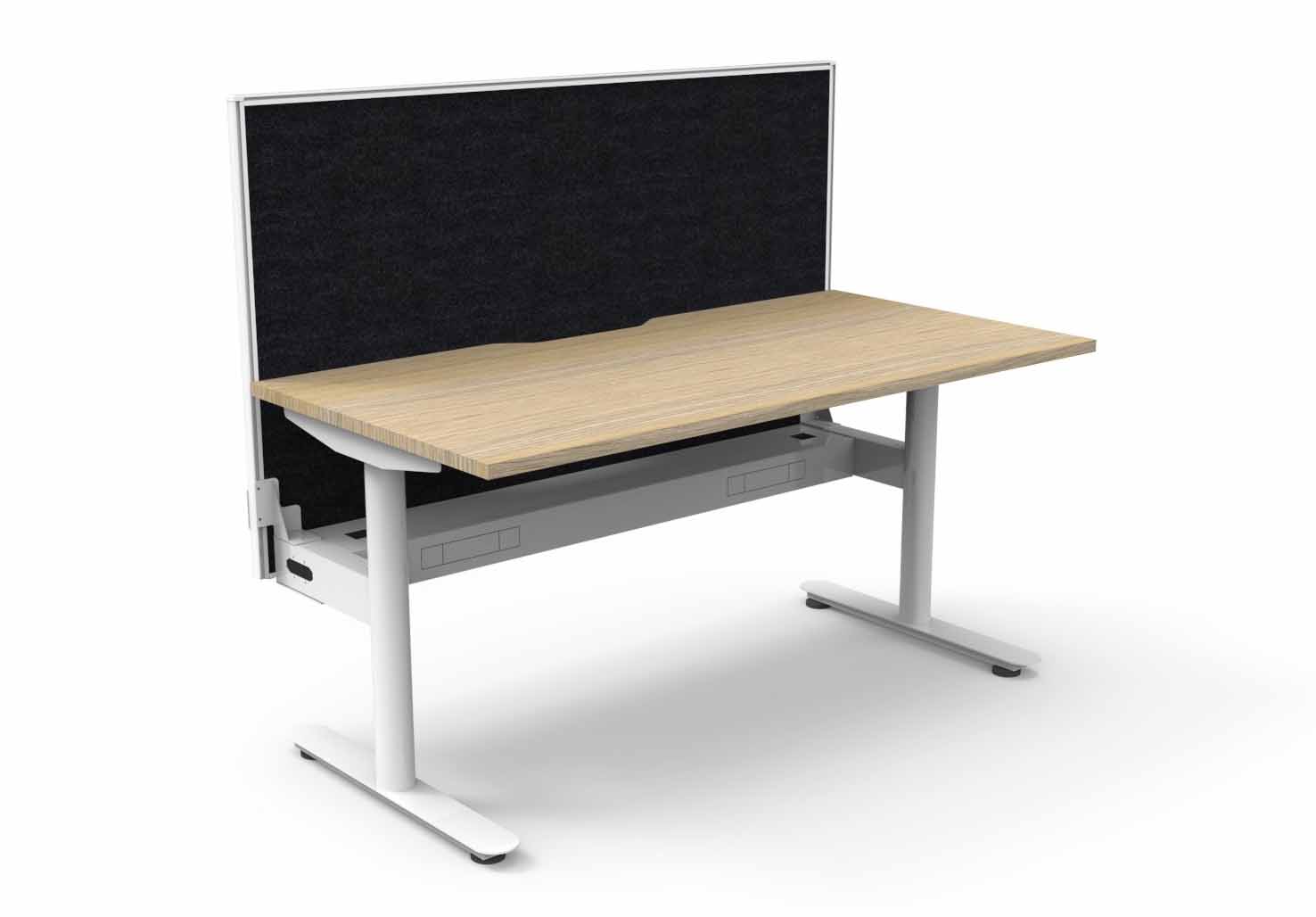 Halo Static Single Sided Workstation - with Screen